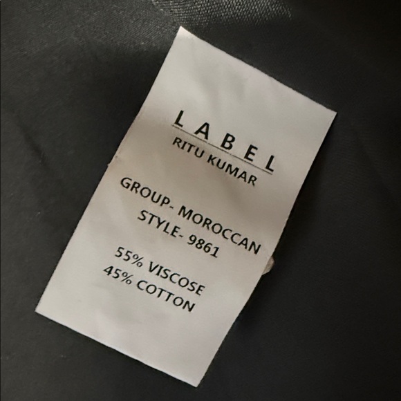 Label Ritu Kumar Grey Embellished Jacket - Picture 10 of 12